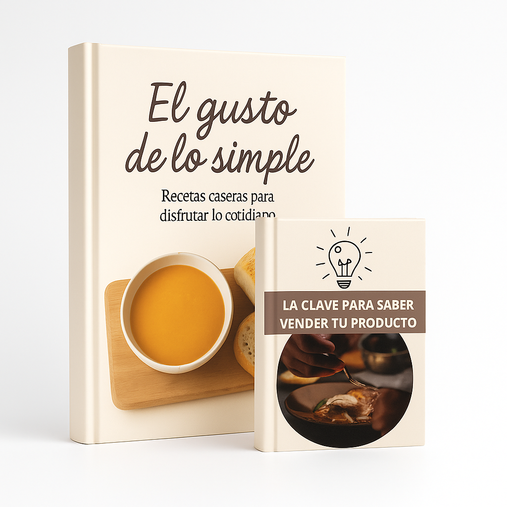 E-book con +100 Recetas Fáciles para Aprender a Cocinar y Vender