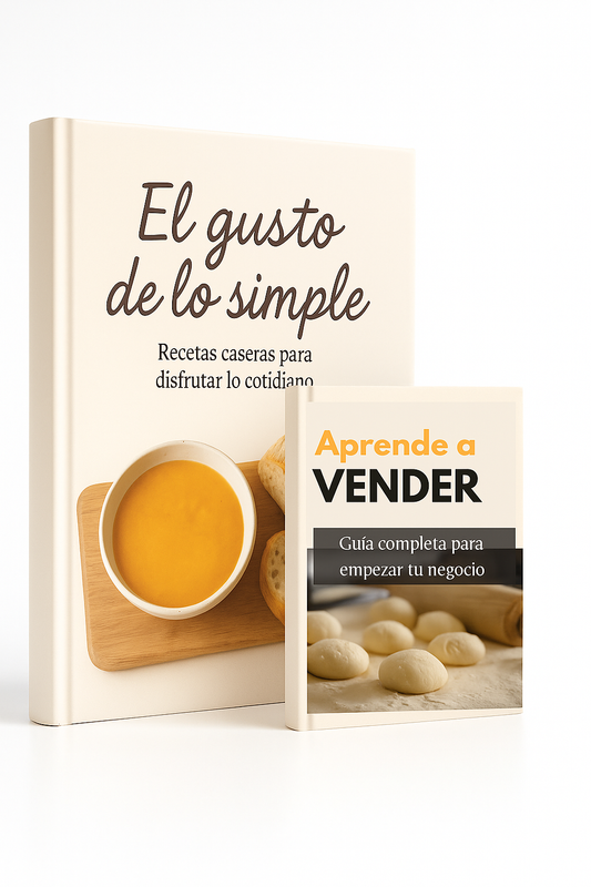 E-book con +100 Recetas Fáciles para Aprender a Cocinar y Vender